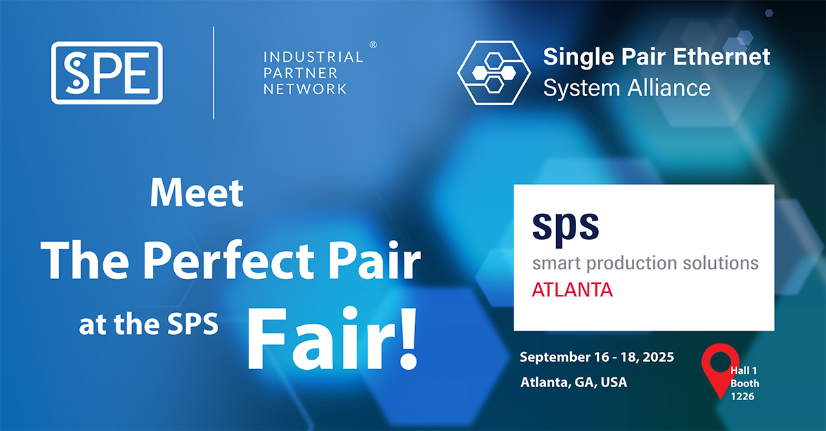 Single Pair Ethernet im weltweit größten SPE Pavillon auf der US-Premiere der SPS